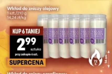 Wkład do zniczy olejowy