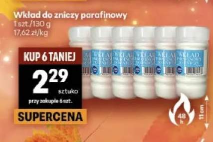Wkład do zniczy parafinowy